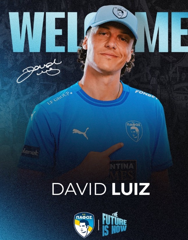 塞浦路斯迎来巨星！帕福斯官方：大卫-路易斯加盟，签约至2027年