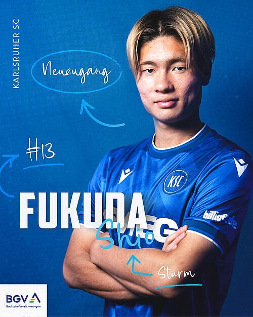 官方：21岁日本前锋福田师王从门兴租借加盟卡尔斯鲁厄，身披13号